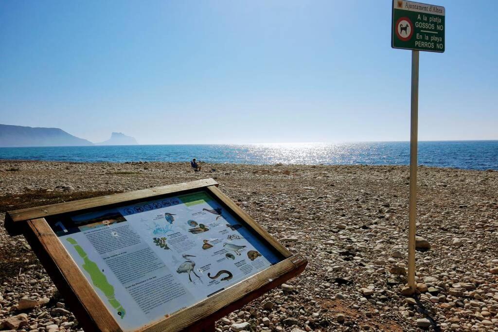 Beachfront Apt! Ac - Pool - Parking Leilighet Altea Eksteriør bilde